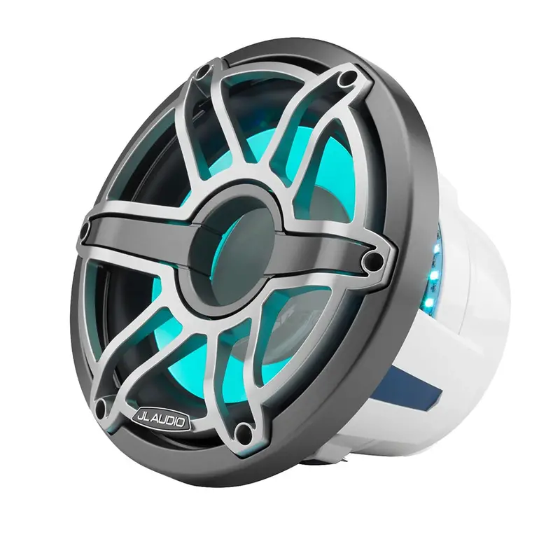 Jl Audio M6-10Ib-S Marine 10" Infinite-Baffle Subwoofer With Titanium Sport Grille & Transflective Led Lighting 1