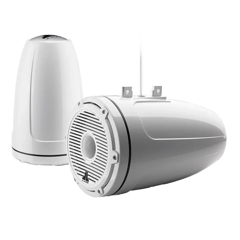 Jl Audio M6-880Etxv3 Enclosed 8.8" Tower Coaxial System With Gloss White Classic Grille (No Leds) 1