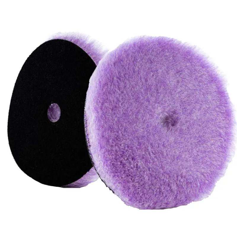 Lake Country Purple Foamed Wool Polishing Pad – 5.5" X 0.75" 1