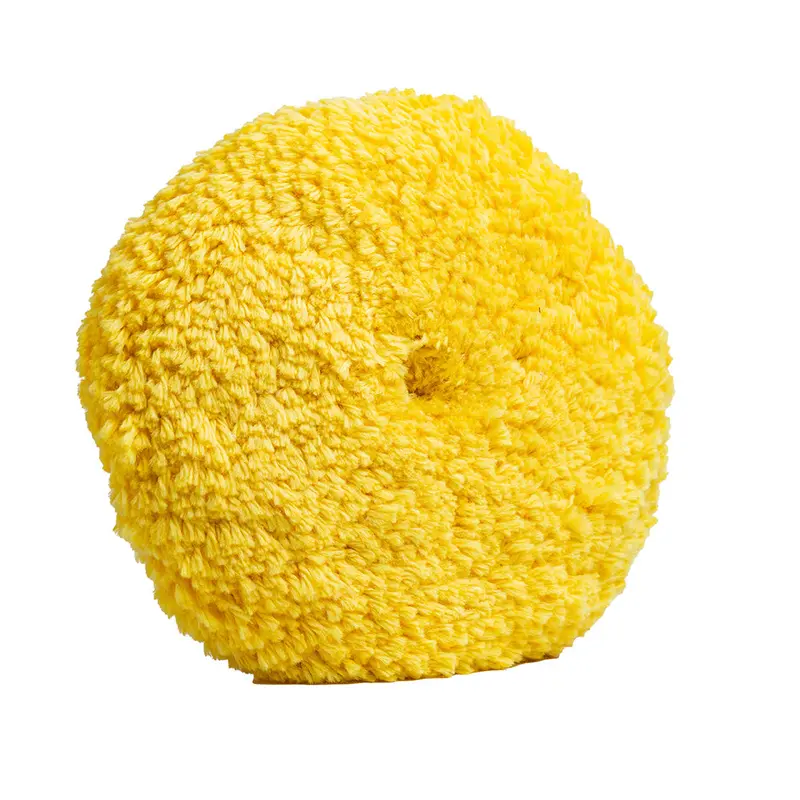 Lake Country Yellow Twisted Acrylic Wool Polishing Pad – 8" X 1.5", Qd Mount 1
