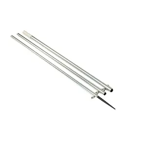 Lee'S 12-Foot Mkii Bright Silver Fishing Pole With Black Spike – 1.375" Od [Ao8712Cr] 1