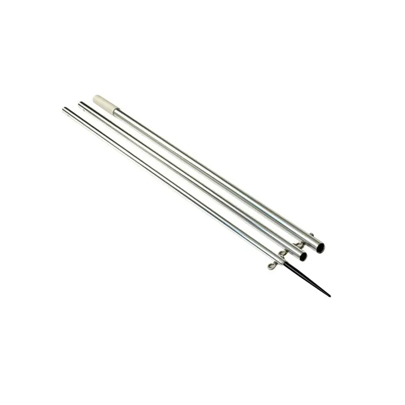 Lee’S 13-Foot Bright Silver Center Rigger Pole With Black Spike – 1-3/8" Diameter [Mx8713Cr] 1