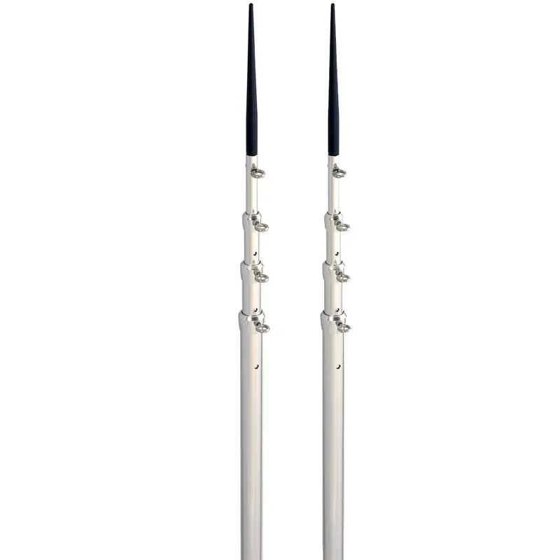 Lee'S 16.5-Foot Bright Silver And Black Telescopic Spike Pole For Sidewinder Mounts (Model Tx3916Sl/Sl) 1