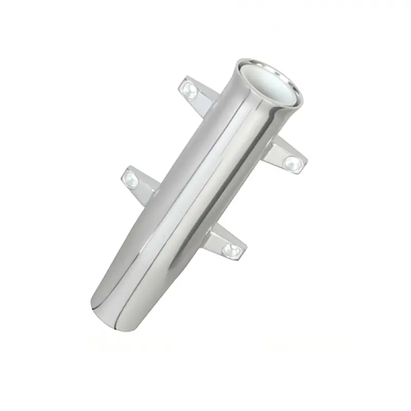 Lees Aluminum Tulip-Style Side-Mount Rod Holder – Silver Anodized Finish [Ra5000Sl] 1