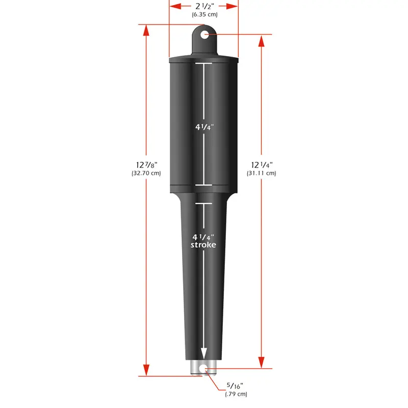 Lenco 102Xd Extreme Duty 24V Actuator – 4.25 In Stroke, 5/16 In Hardware [15067-001] 1