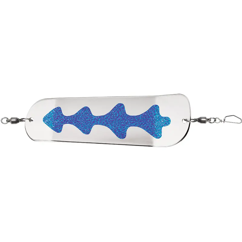 Luhr-Jensen 11-Inch Money Roll Flasher Lure – Chrome Ladder Pattern 1
