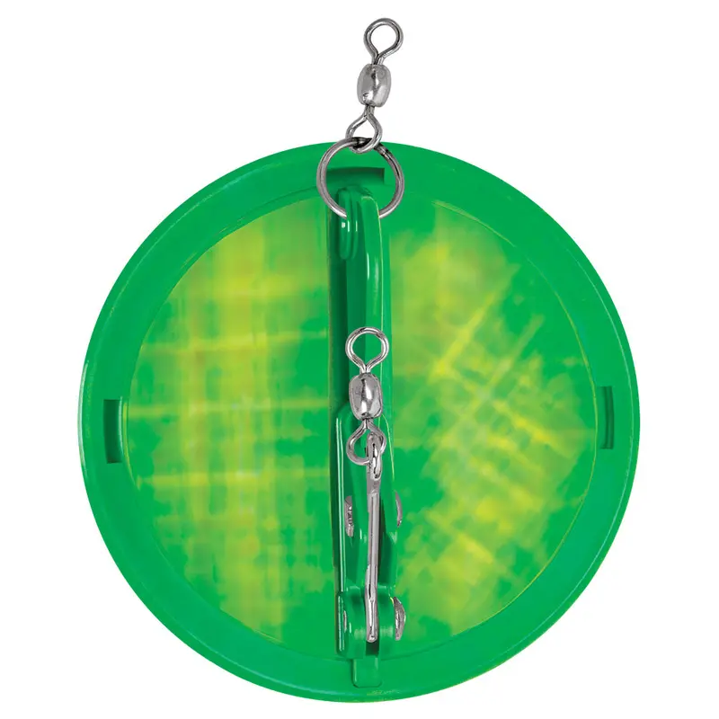 Luhr-Jensen 2.25-Inch Kelly Green Moon Jelly Dipsy Diver With Silver Bottom [5560-030-2511] 1