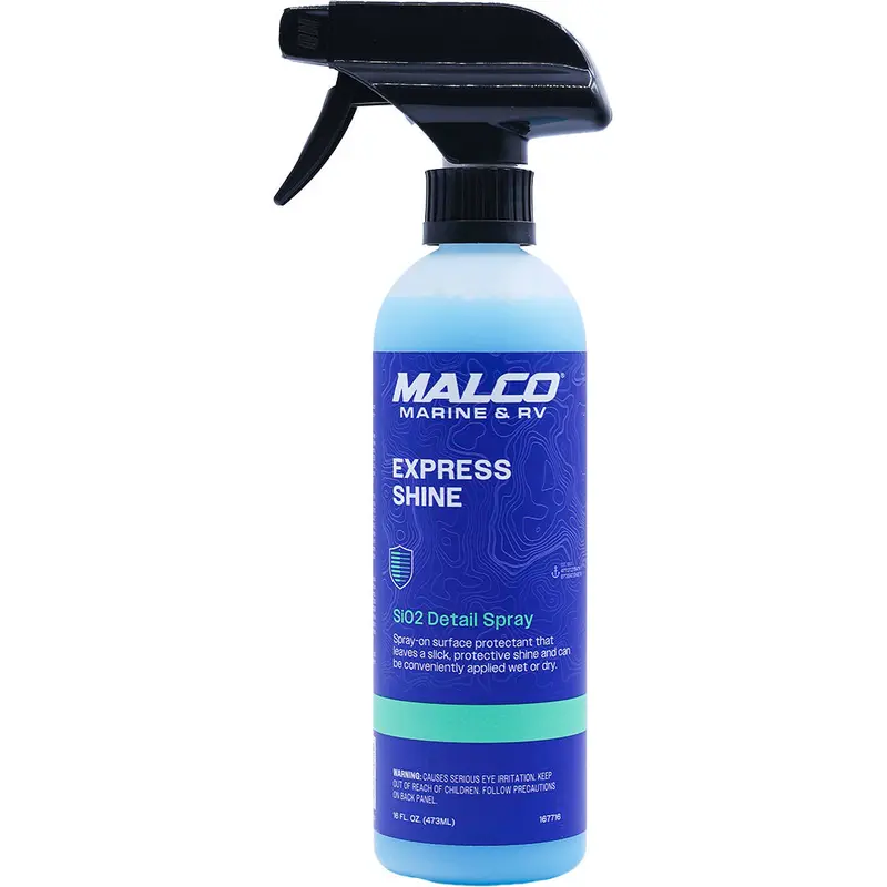Malco Express Shine Sio2 Detailing Spray – 16-Ounce Quick-Finish Formula, Sku 167716 1