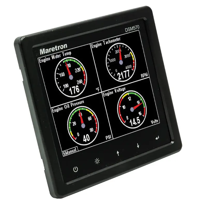 Maretron Dsm570 5.7-Inch High-Resolution Color Display With Black Housing 1