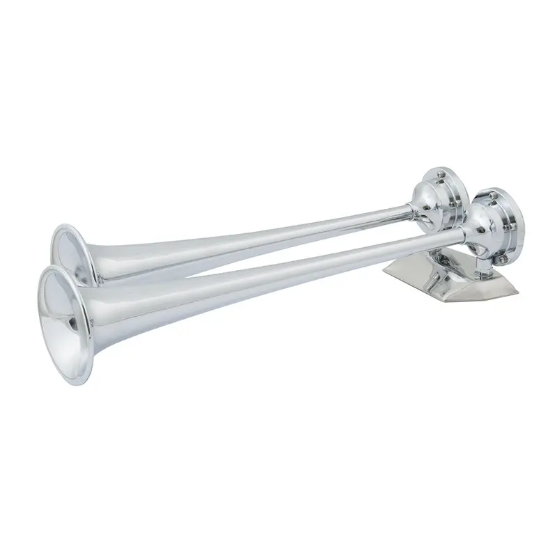 Marinco 24V Chrome Dual-Trumpet Marine Air Horn With Loud Output 1