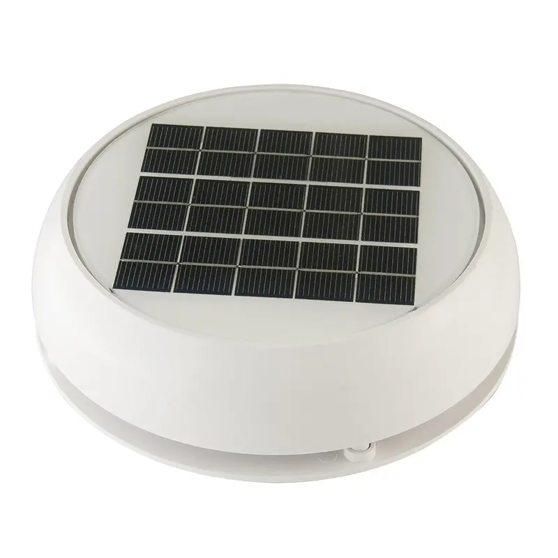 Marinco 3-Inch Day/Night Solar-Powered Roof Vent – White Housing 1