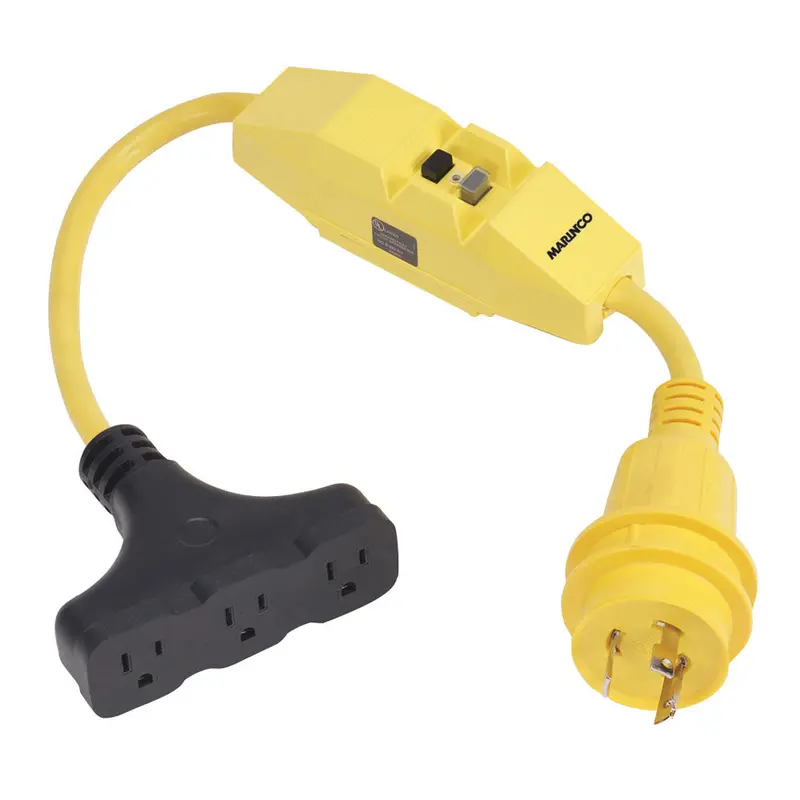 Marinco 30A To 15A Shore Power Adapter With Ground Fault Protection [199128] 1