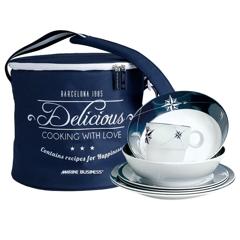 Marine Business Northwind Melamine Tableware Basket – 16-Piece Set 1
