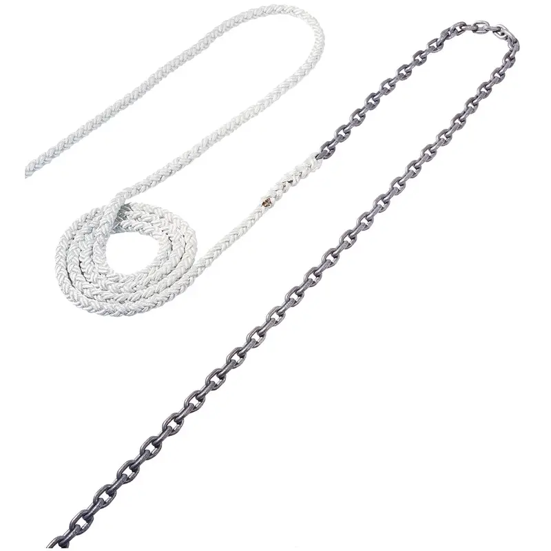 Maxwell Anchor Rode – 20-Foot 5/16-Inch Chain & 200-Foot 5/8-Inch Nylon Braid Combination [Rode51] 1
