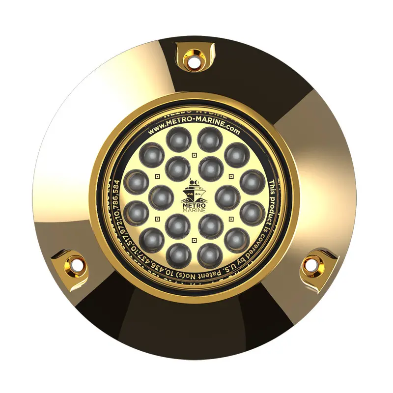Metro Marine Green Submersible Underwater Light – 90° Beam, High-Output Monochromatic Led 1