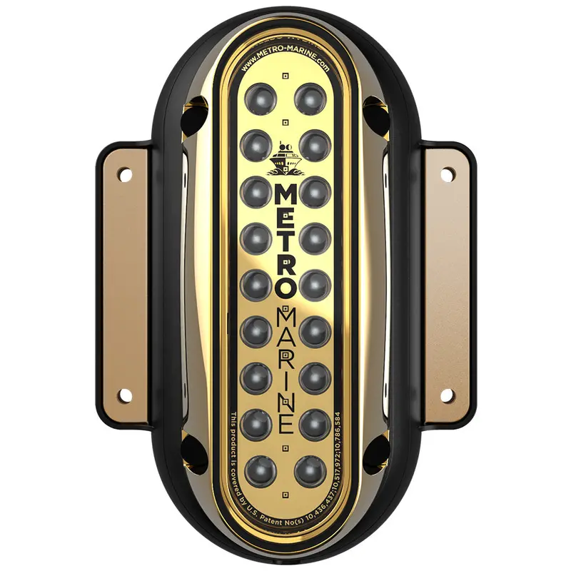 Metro Marine High-Output Vertical Surface-Mount Led Light – Monochromatic Aqua, 90° Beam (F-Sme1-V-A3-90) 1