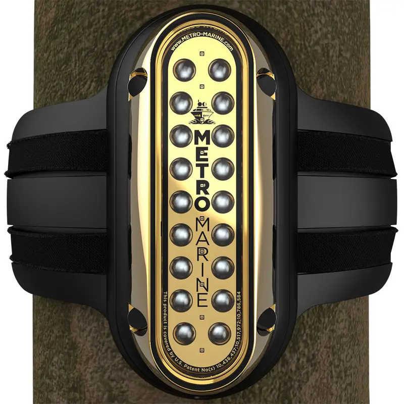 Metro Marine Vertical Piling Light – High-Output Green Led, 90° Beam Angle [F-Pme1-V-G3-90] 1