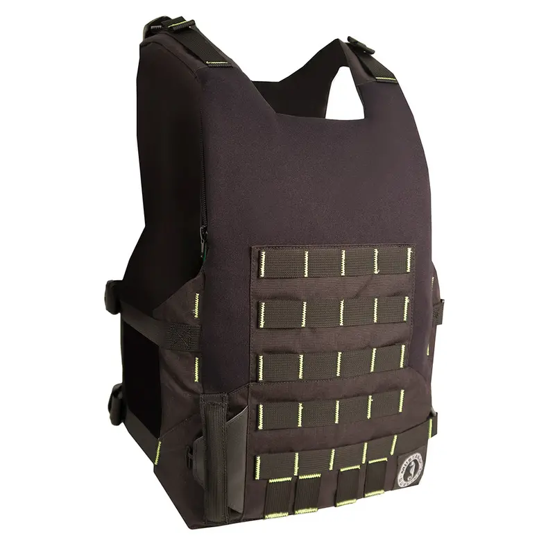 Mustang Fluorescent Yellow/Green/Black Rescue Swimmer Vest – Manual Inflation [Mrv170-251-0-206] 1
