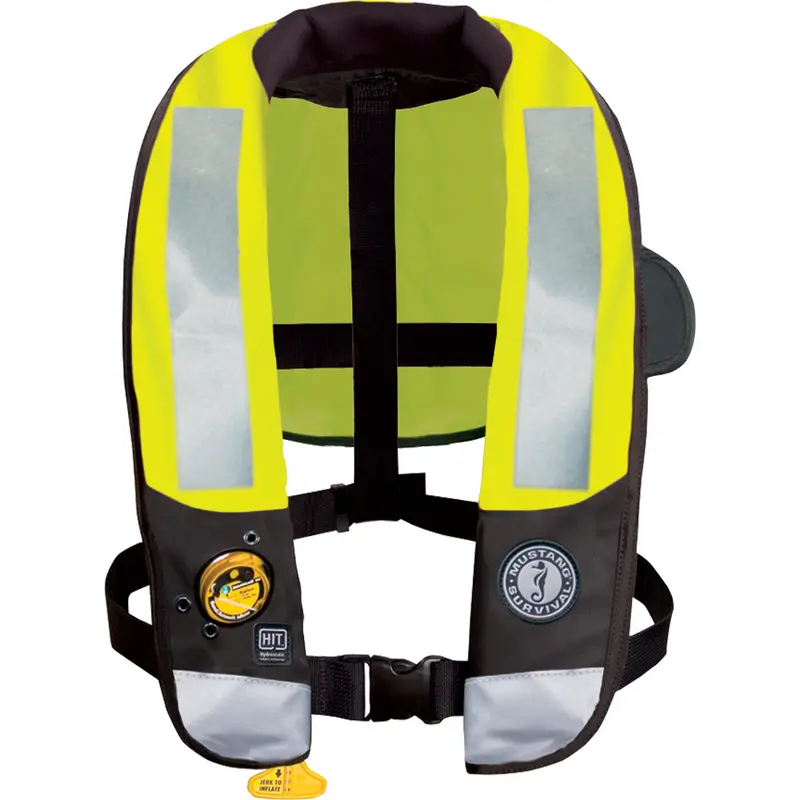 Mustang Hit High-Visibility Inflatable Pfd – Fluorescent Yellow/Green, Auto/Manual 1