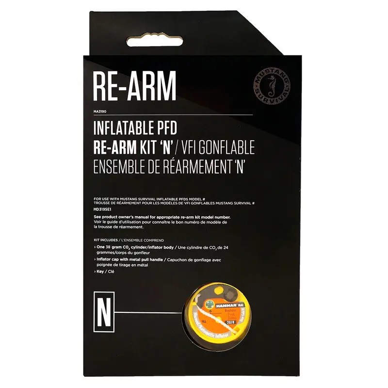 Mustang Ma3190-0-0 Re-Arm Kit For Type N Inflatable Pfds 1