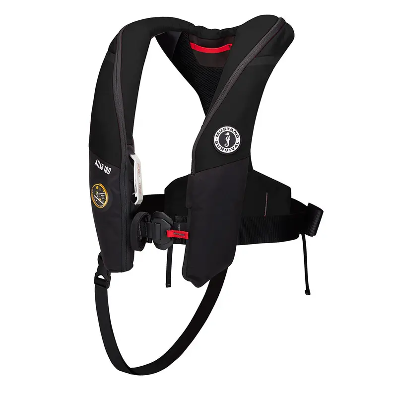 Mustang Md3195E1-13-0 Atlas 190 Dlx Open Ocean Inflatable Pfd – Black 1