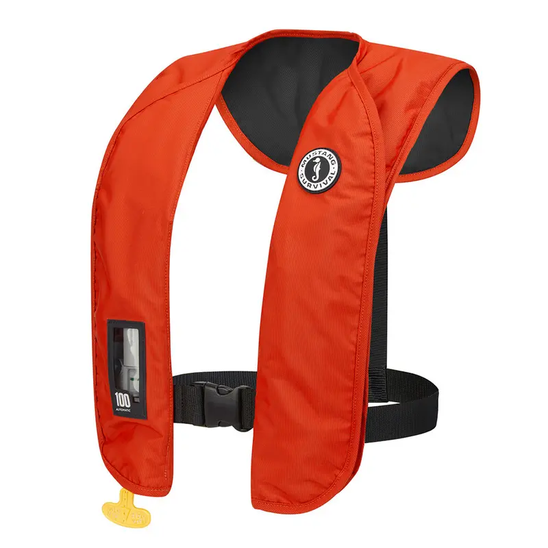 Mustang Mit-100 Inflatable Personal Flotation Device – Orange/Black 1
