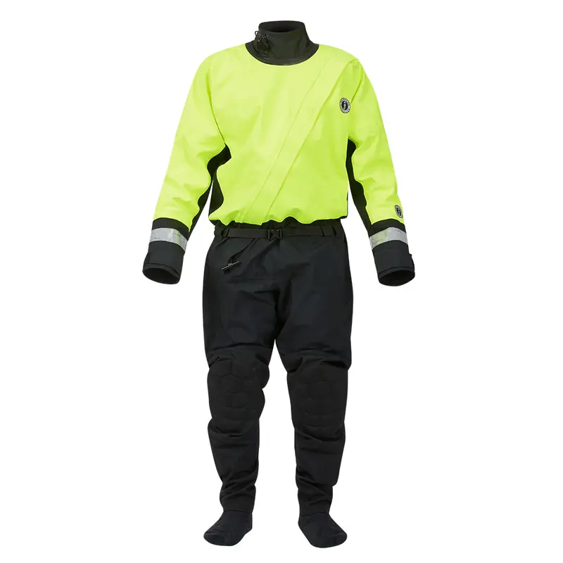 Mustang Msd576 Water Rescue Dry Suit – Fluorescent Yellow-Green/Black, Large 1