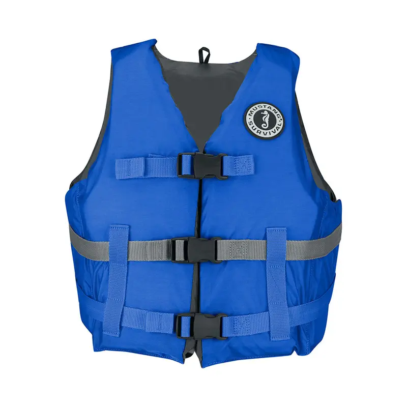 Mustang Mv7010-131-M/L Livery Foam Life Vest – Blue (M/L) 1
