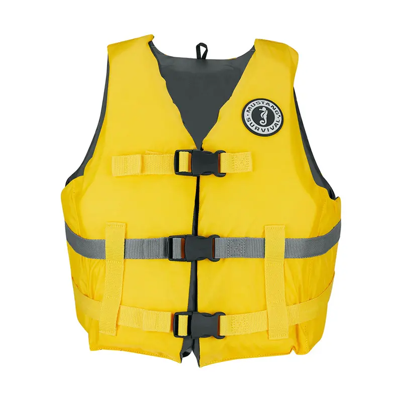 Mustang Mv7010-25-M/L Livery Foam Life Vest – Yellow (M/L) 1