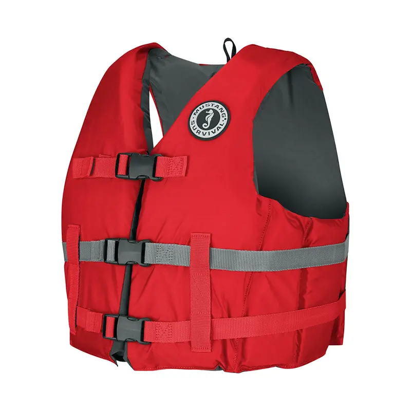 Mustang Mv7010-4-M/L Livery Foam Life Vest – Red (M/L) 1