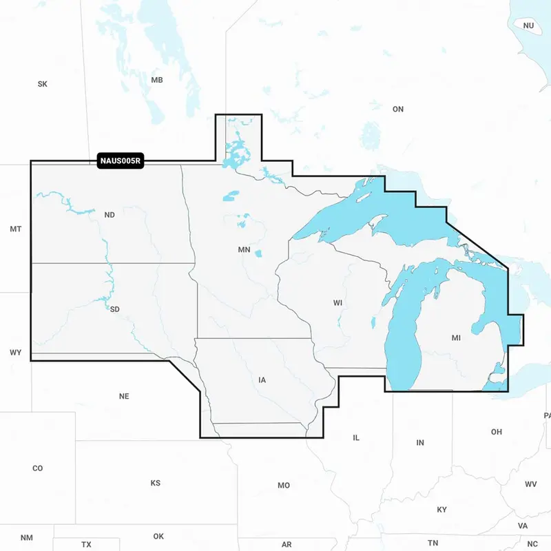 Navionics+ Chart Card – U.S. North Region (Naus005R) 1