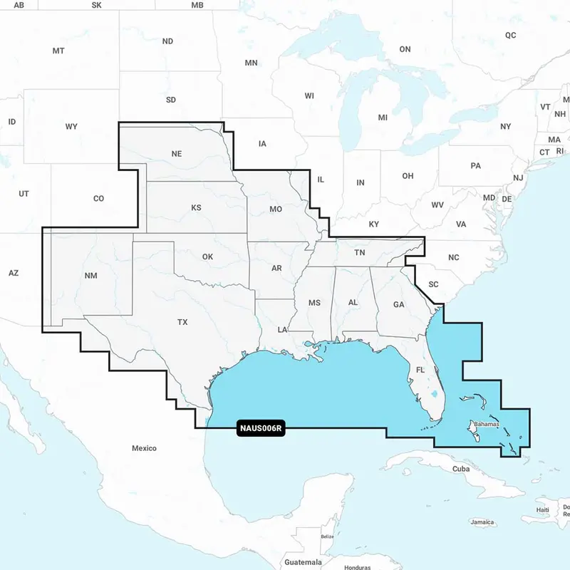 Navionics+ Chart Card – U.S. South Region (Naus006R) 1