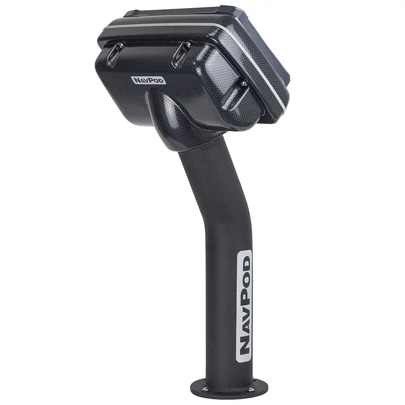 Navpod Helix 10 & Helix 9 Pedestal Mount – Pre-Cut Carbon Black Ped5100-01 Housing 1