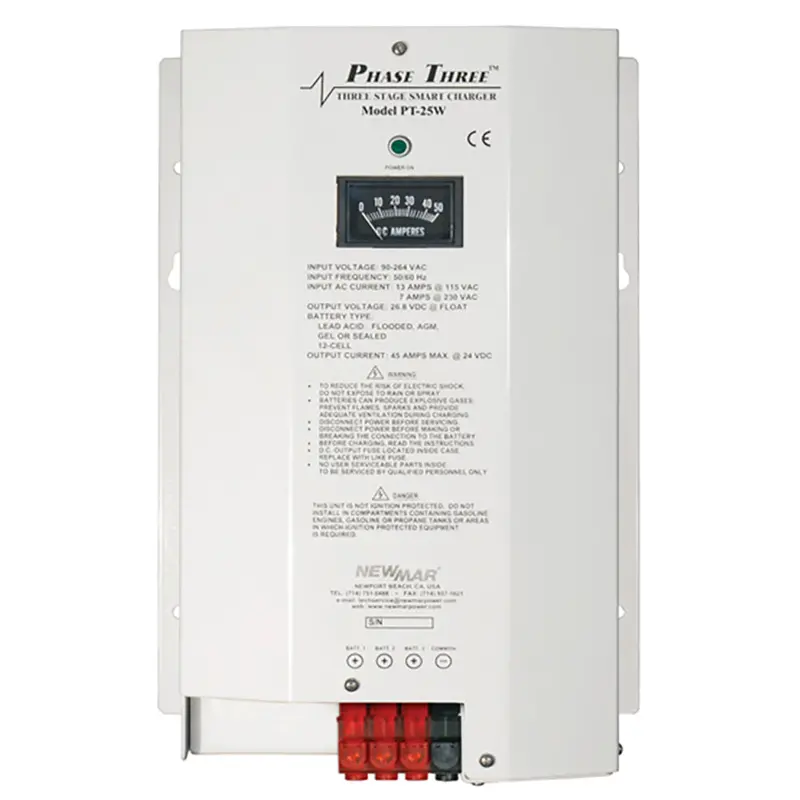 Newmar Pt-25W Waterproof Battery Charger – 25A, 12V Marine/Rv Grade 1