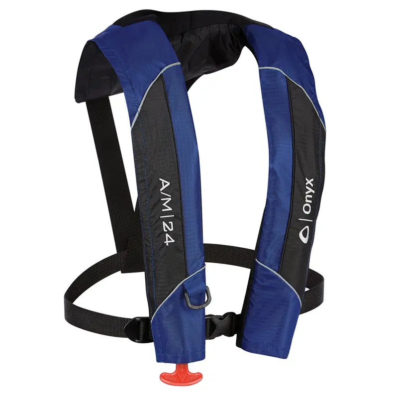 Onyx A/M-24 Blue Automatic & Manual Inflatable Pfd Life Jacket 1