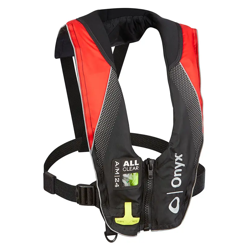 Onyx A/M-24 Series All Clear Inflatable Pfd – Auto & Manual Activation, Black/Red [132200-100-004-20] 1