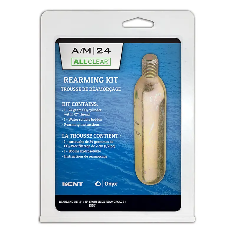 Onyx All Clear Rearming Kit – For 24G Co₂ Inflatable Life Vests (135700-701-999-19) 1