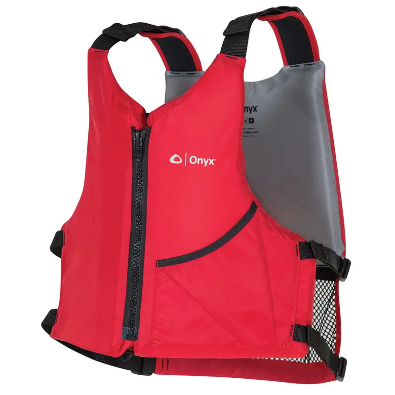 Onyx Universal Paddle Vest – Adult One-Size-Fits-Most, Solid Red [121900-100-004-17] 1