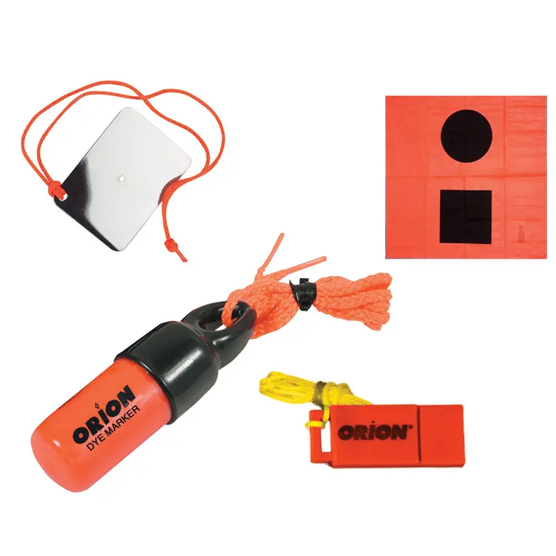 Orion Comprehensive Signaling Kit – Includes Flag, Mirror, Dye Marker, And Whistle 1