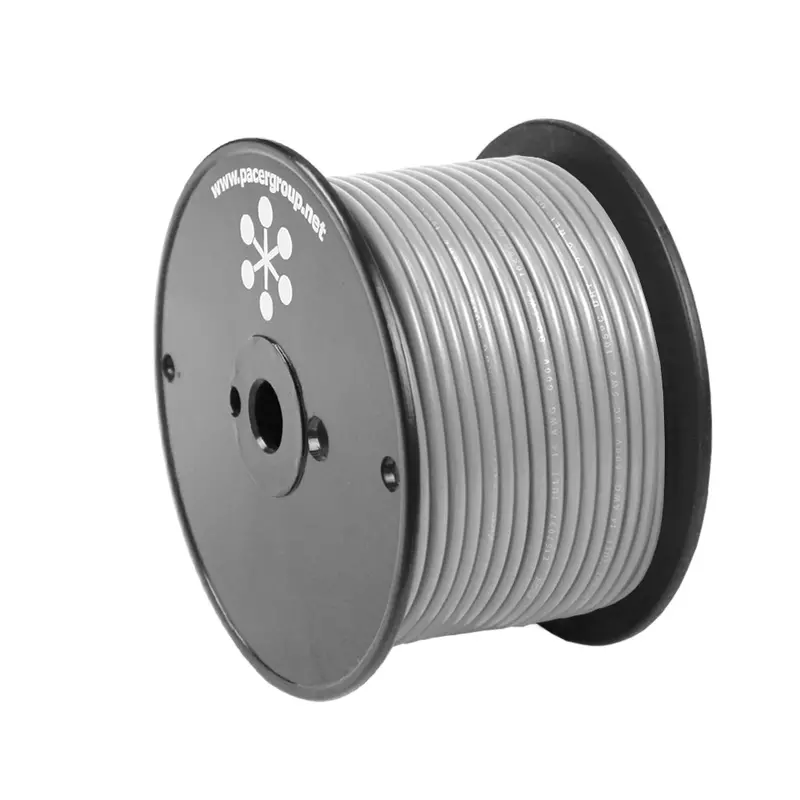Pacer Grey 10 Awg Primary Wire – 20-Foot Spool 1
