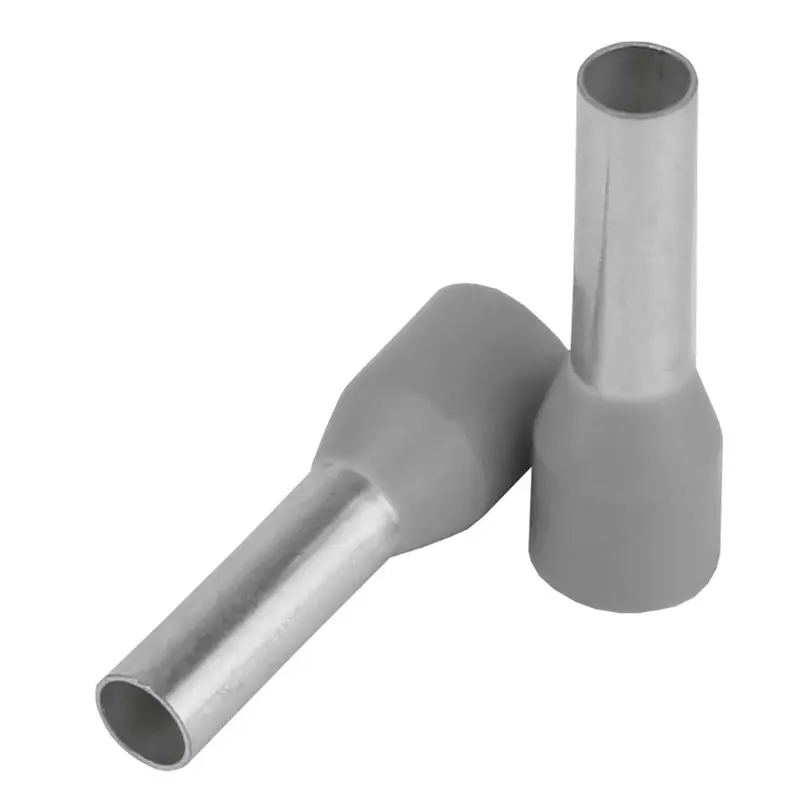 Pacer Tfrl12-10Mm-25 Pack Of 12 Awg Grey Wire Ferrules (10Mm Length) 1