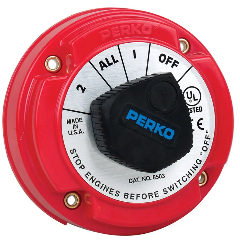 Perko 8503Dp Medium-Duty Battery Selector Switch With Alternator Field Disconnect (No Key Lock) 1