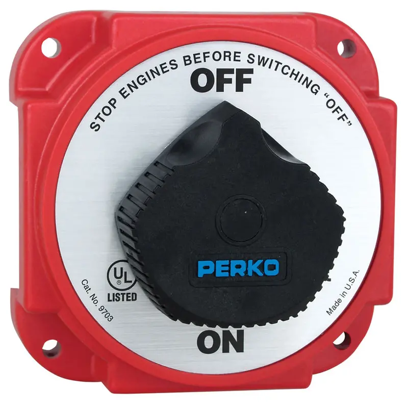 Perko 9703Dp Heavy-Duty Battery Disconnect Switch With Alternator Field Disconnect 1