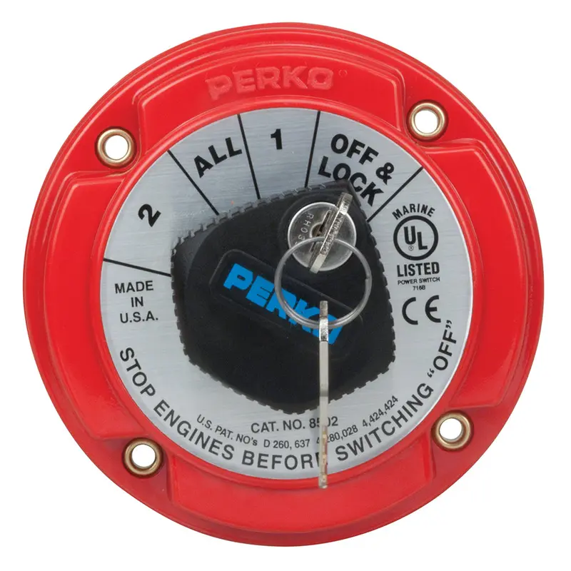 Perko Medium-Duty Battery Selector Switch With Key Lock 1