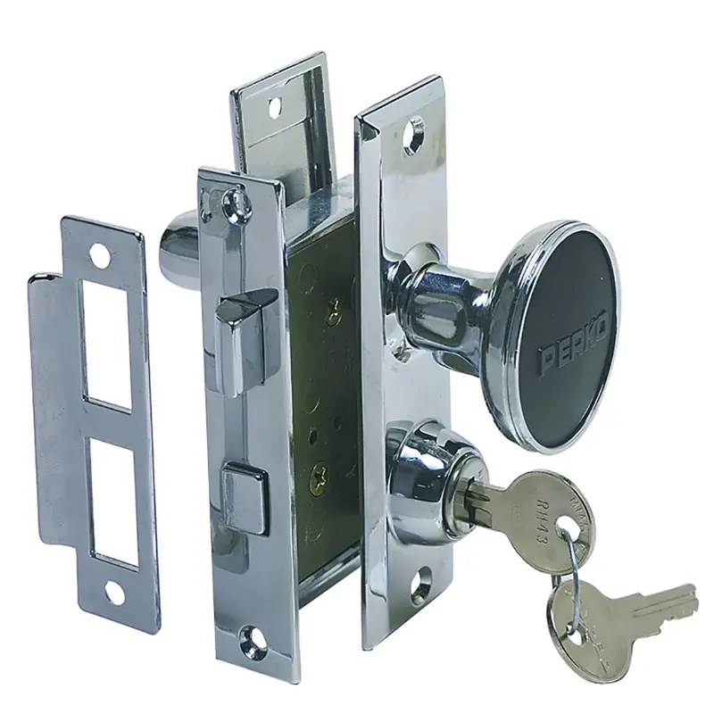 Perko Mortise Lock Set With Throw Bolt – Chrome Plating 1