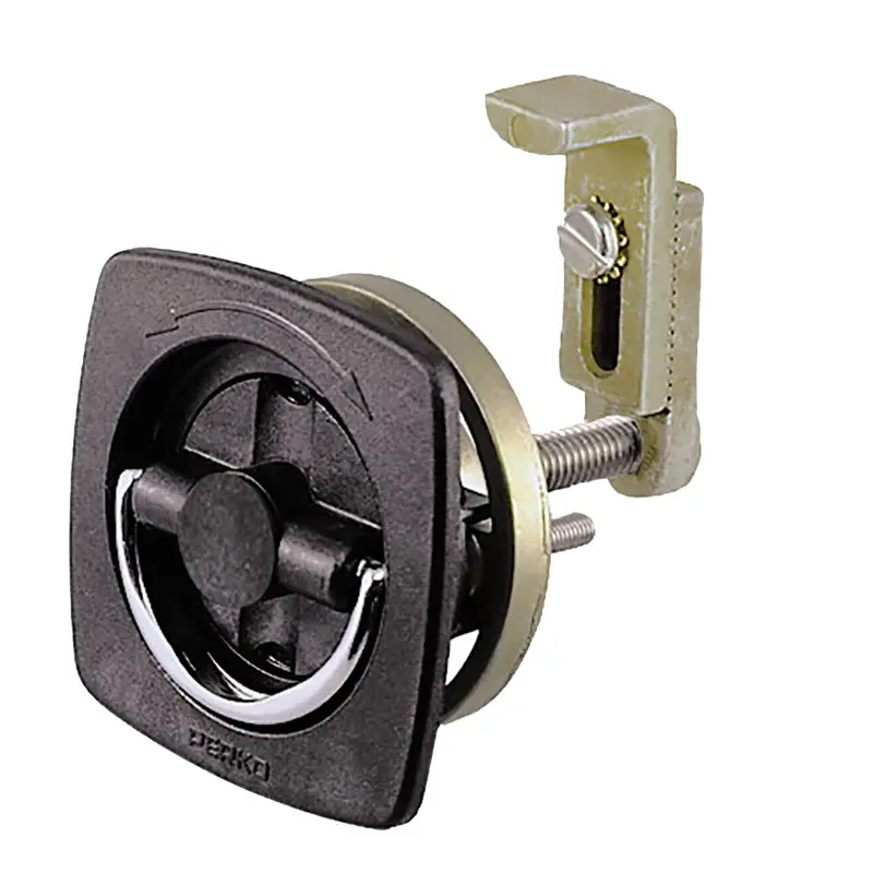 Perko Non-Locking Flush Mount Latch – 2.5" Square With Adjustable Offset Cam Bar 1
