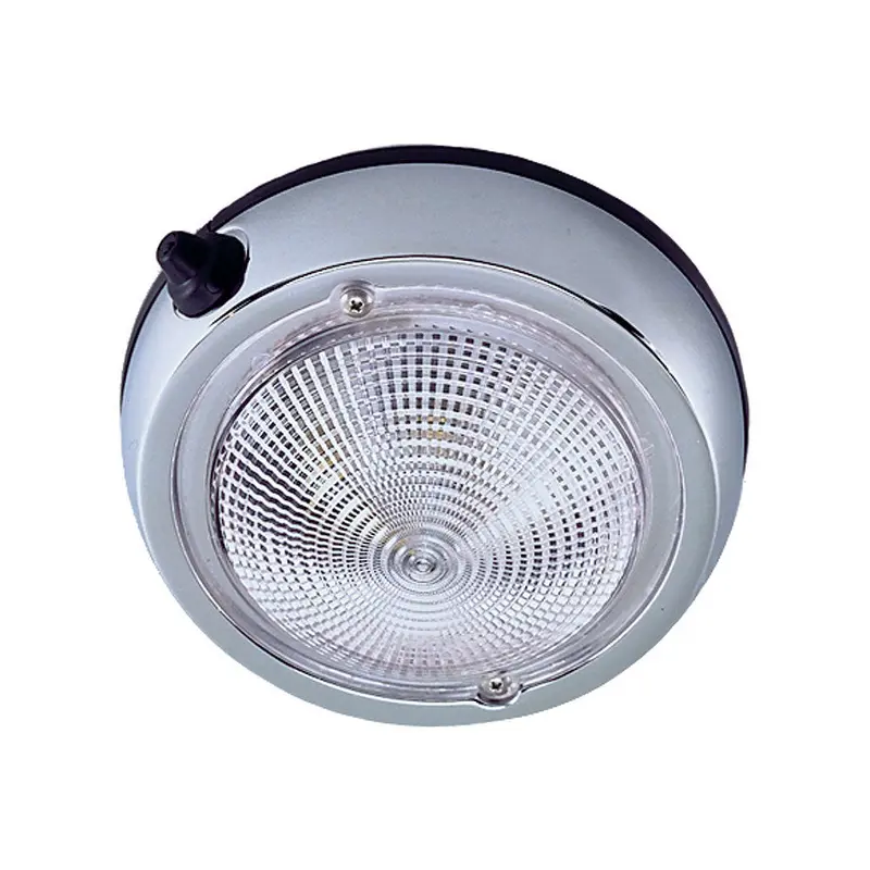 Perko Surface-Mount Dome Light – 3.75-Inch Outer Diameter, Chrome Finish [0300Dp0Chr] 1