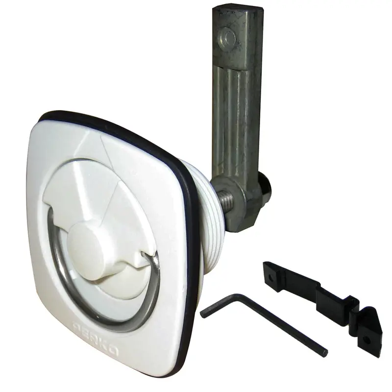Perko White Flush-Mount Latch For Marine Hatches And Compartments [1082Dp3Wht] 1