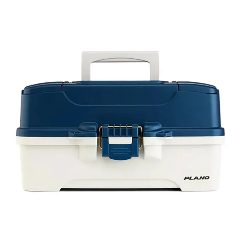 Plano 3-Tray Tackle Box Featuring Blue And White Design [P000405] 1