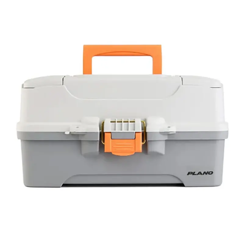 Plano 3-Tray Tackle Box With Light Grey And Dark Grey Accents [P000406] 1